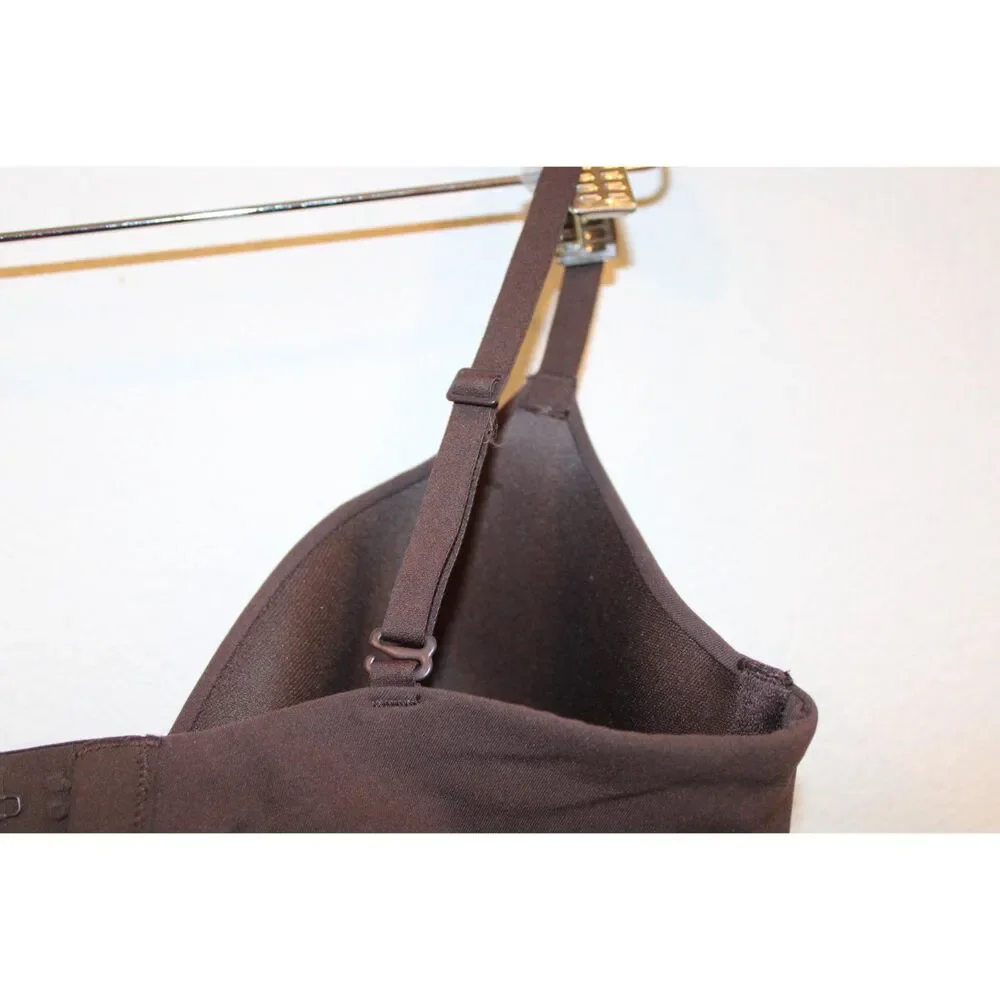 Skims size 34D dark brown lightly padded bra - Picture 2 of 5